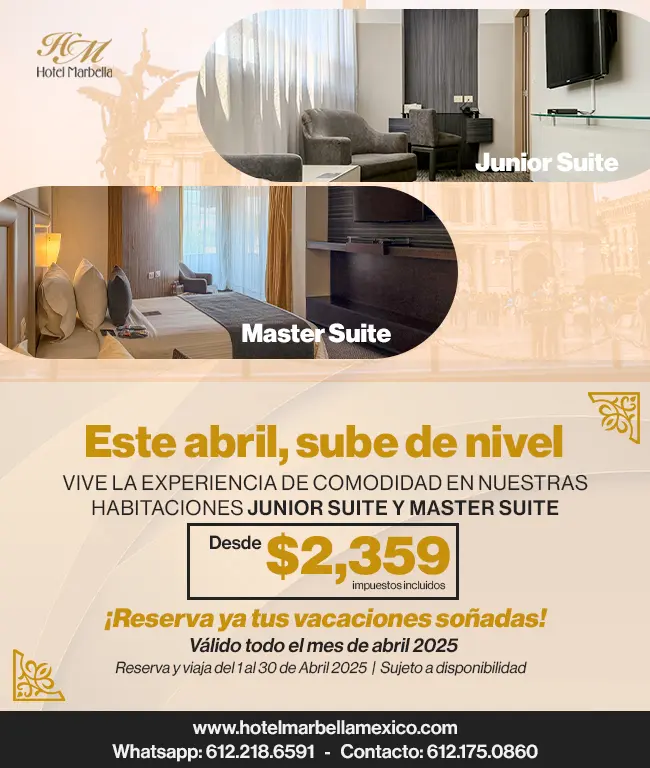 Promoción Oferta Hospedaje Hotel en CDMX, Hotel Marbella Ciudad de México