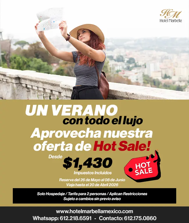 Oferta Especial de verano, Hospedaje Hotel Marbella México, Hotel en ciudad de México